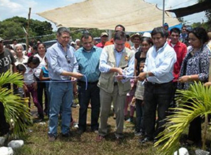 Inauguración del primer proyecto de una serie que beneficiarán a más de 200 mil personas en Honduras