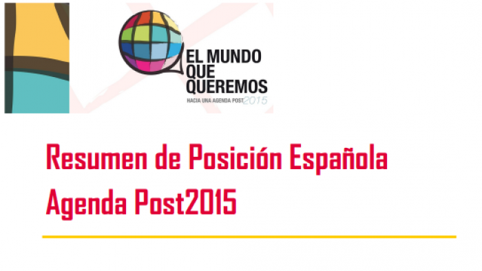 Resumen Posicion Española Agenda Post2015