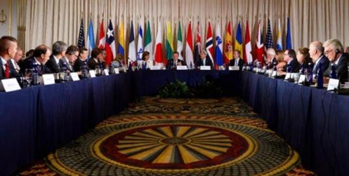 Participantes en la Conferencia ministerial de la Iniciativa Global de Desminado para Colombia que tuvo lugar en Nueva York. AECID