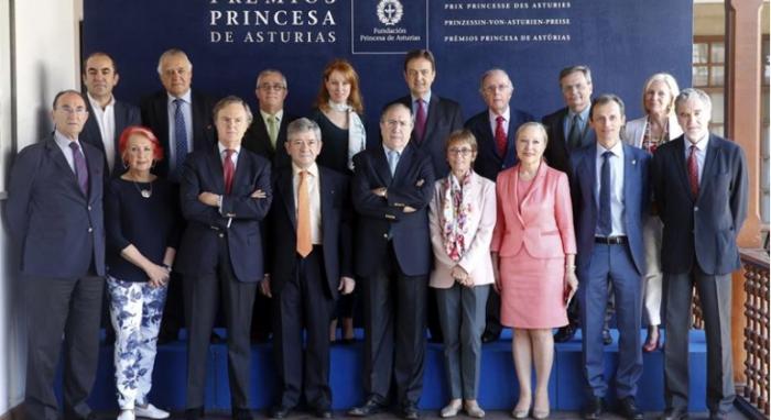 El jurado del Premio Princesa de Asturias de Cooperación. EFE