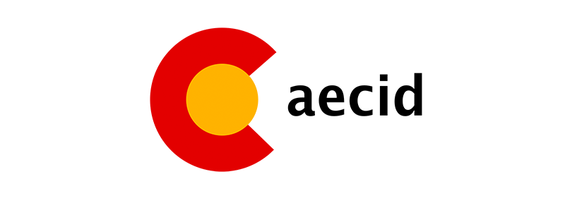 Logo Aecid, Cooperación Española