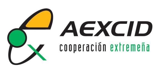 Logotipo  de la Agencia Extremeña de Cooperación Internacional para el Desarrollo. AEXCID