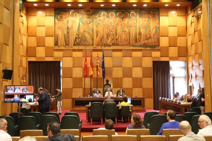 Imagen del pleno mucnicipal. AYUNTAMIENTO DE ZARAGOZA