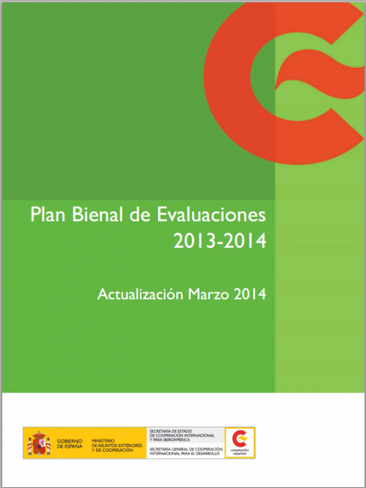 Plan Bienal de Evaluaciones 2013-2014 (Actualización Marzo 2014)