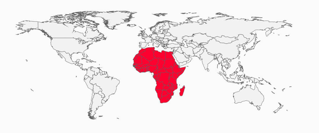 Mapa Africa, Cooperación Española